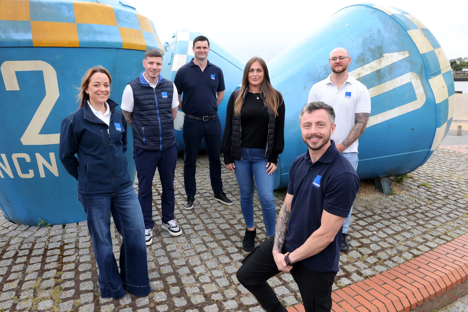 Carney Consultancy team members on the North Shields quayside